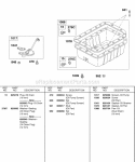 Oil Pan Oil Pump Screen Diagram and Parts List for 433447-0215-E2  Briggs and Stratton Engine